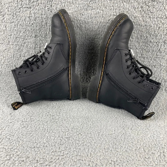 DR MARTENS X KEITH HARING 1460Y BOOTS TODDLER SIZE 2 KIDS LEATHER LACE UP PRINT - Picture 9 of 16